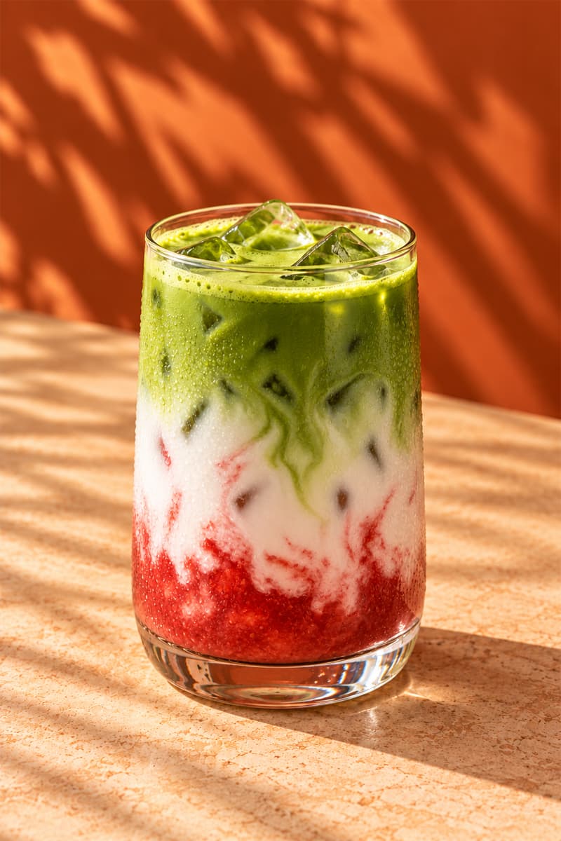 Iced Strawberry Matcha