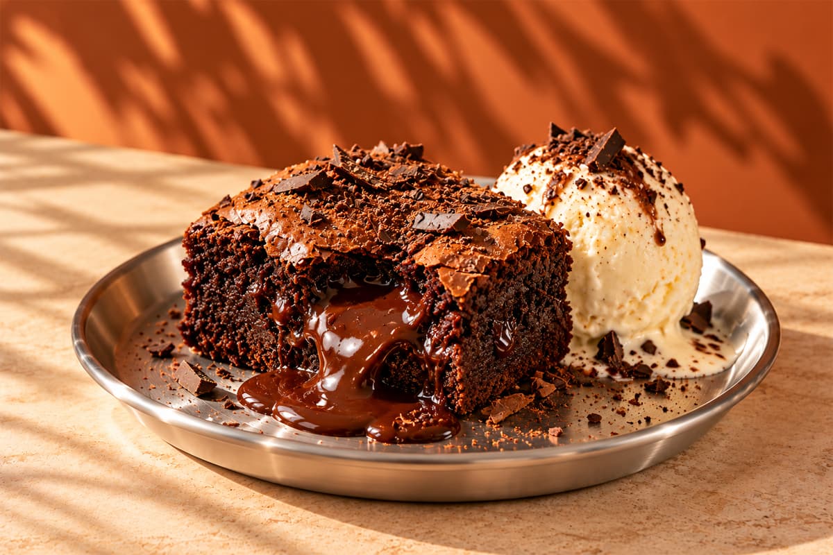 Molten Chocolate Brownie