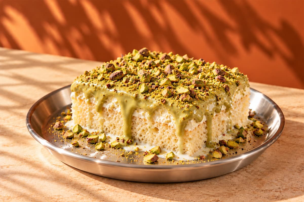 Pistachio Milk Cake