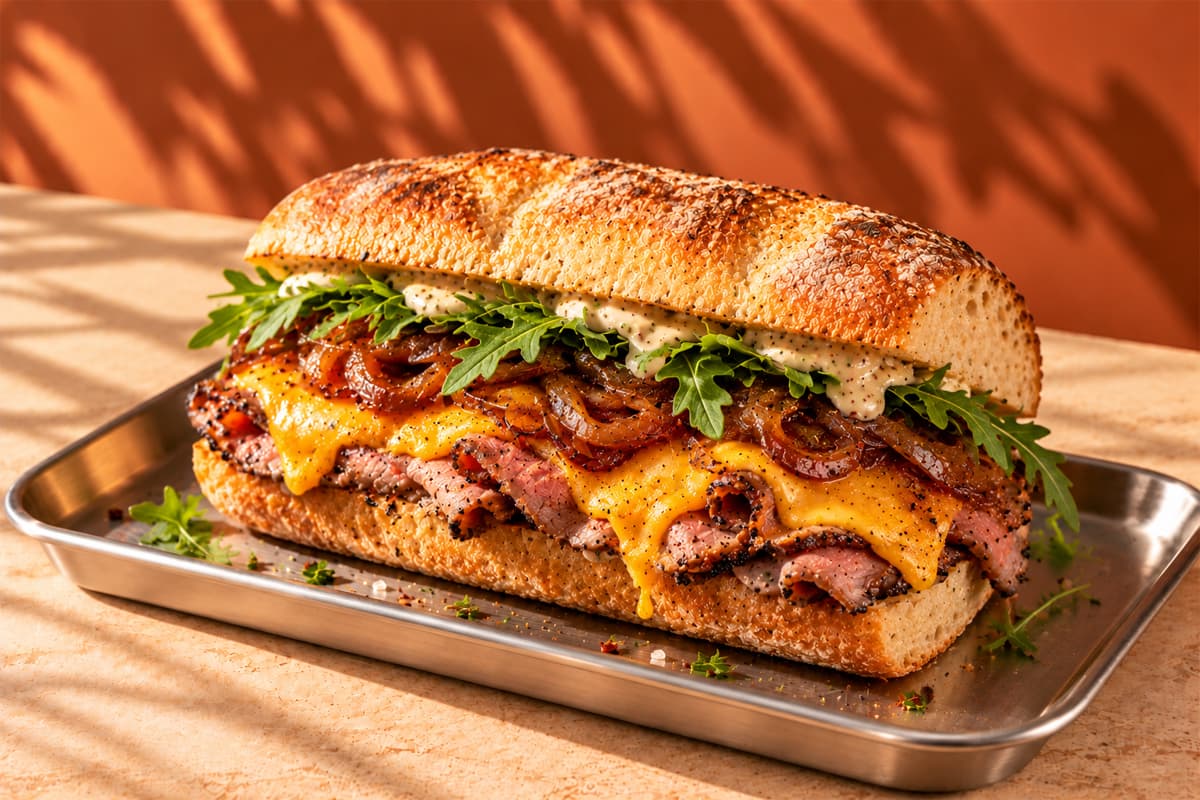 Roast Beef & Cheddar Sandwich